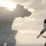 Em gráficos melhorados, o protagonista de Shadow of the Colossus enfrenta um dos inimigos titulares.
