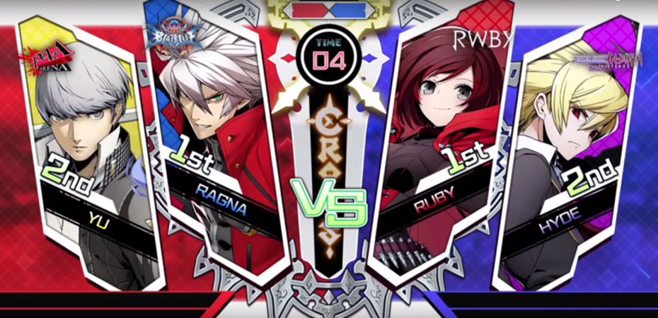 BlazBlue Cross Tag Battle - Tela antes da luta