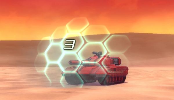 Tanque sendo protegido por um "Escudo ET" em Metal Max Xeno