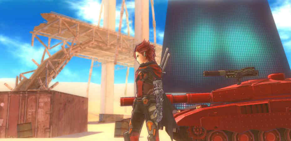 Protagonista de Metal Max Xeno junto de seu Tank