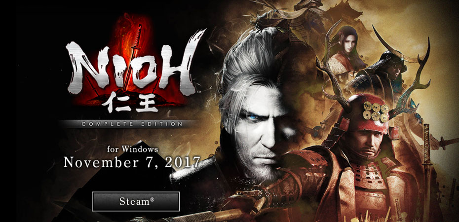 Nioh chega ao Steam em novembro!