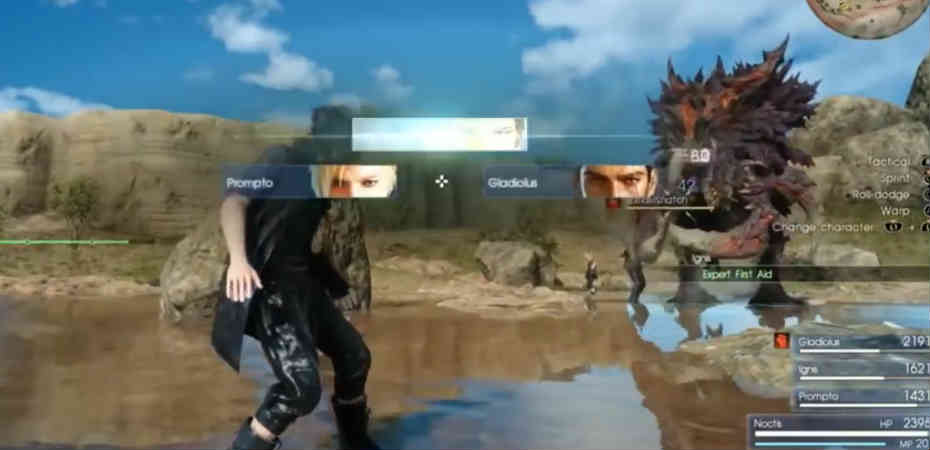 Gameplay de FFXV