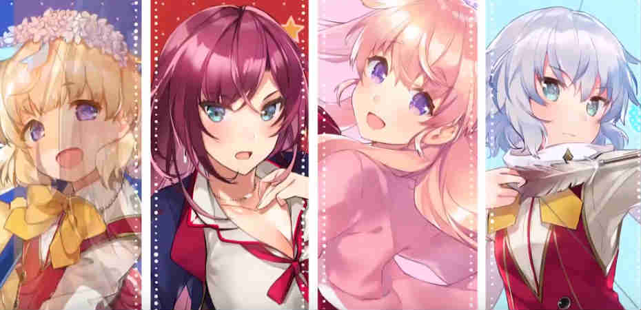 Arte de personagens de Omega Labyrinth Z