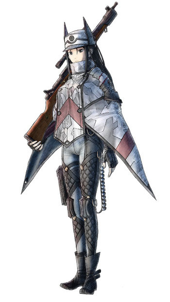 Arte da personagem Kai Schulen de Valkyria Chronicles 4