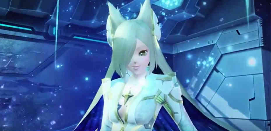 Imagem de personagem em Phantasy Star Online 2