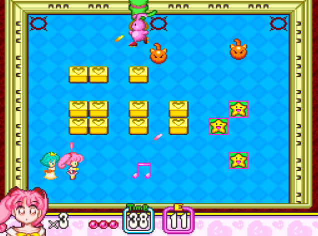 Power ups em Panic in Nakayoshi World para Super Nintendo