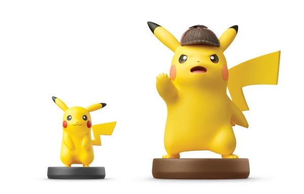 amiibo de Detective Pikachu e Pikachu normal