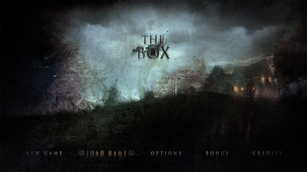 Menu conceitual de Silent Hill: The Box