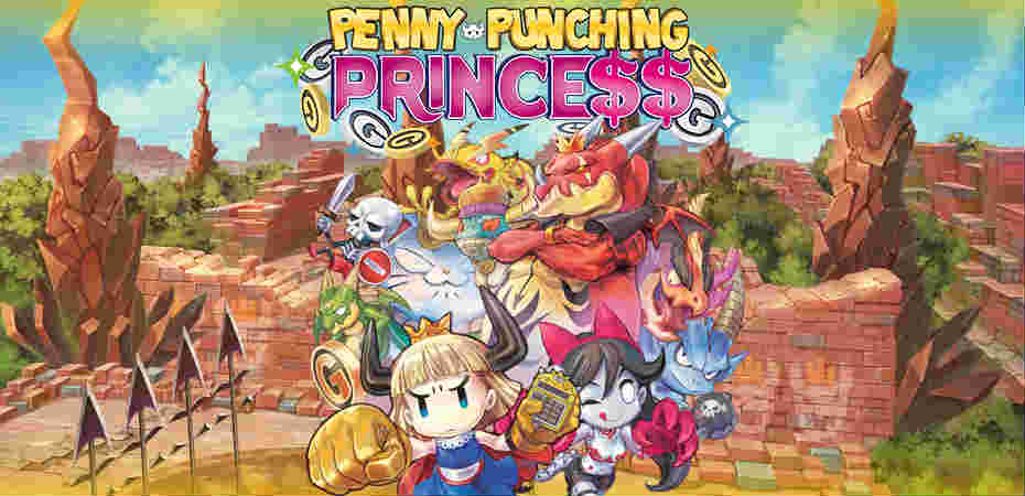 Arte e logo de Penny-Punching Princess