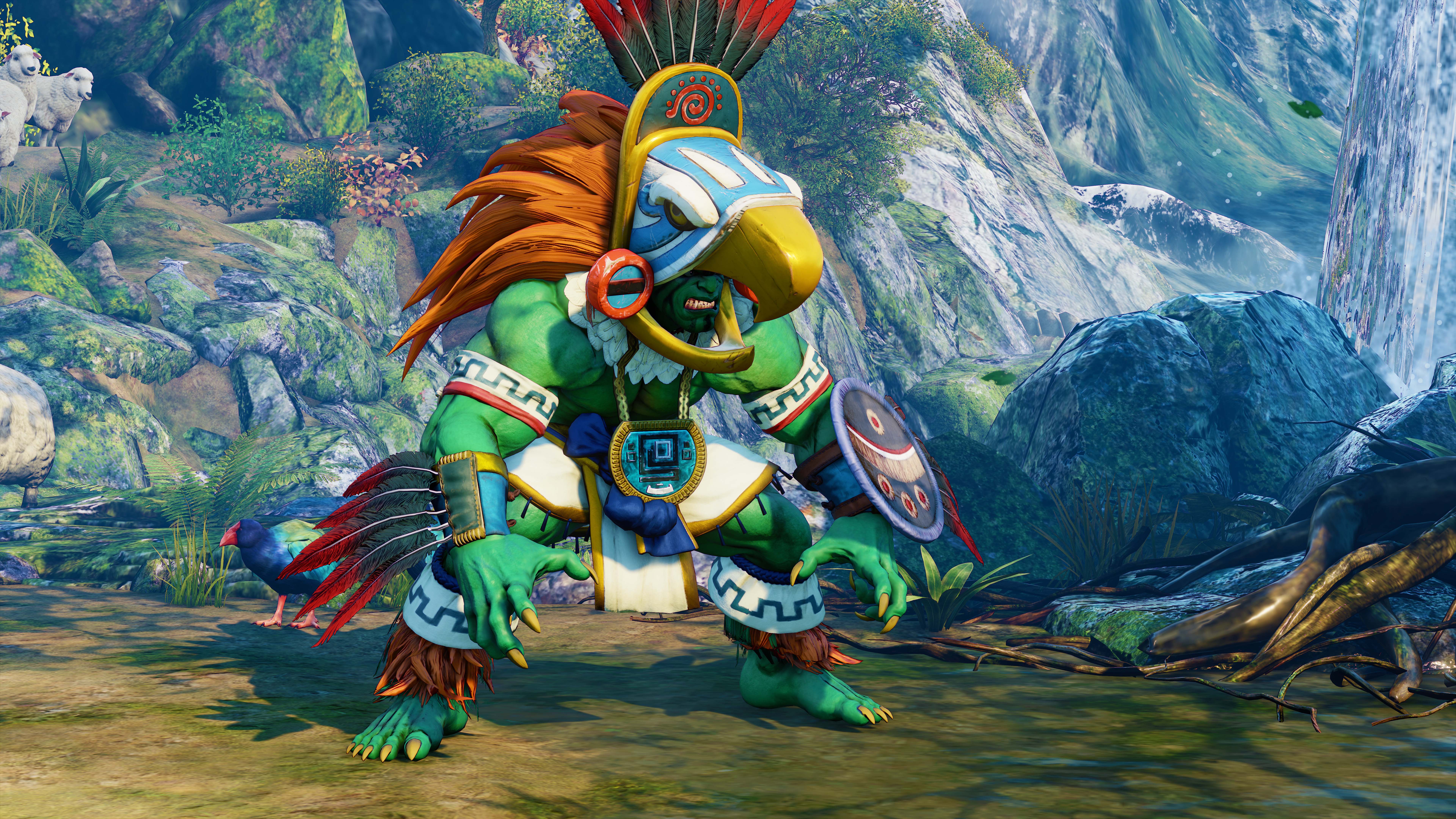 Blanka em seu Battle Costume em Street Fighter V: Arcade Edition