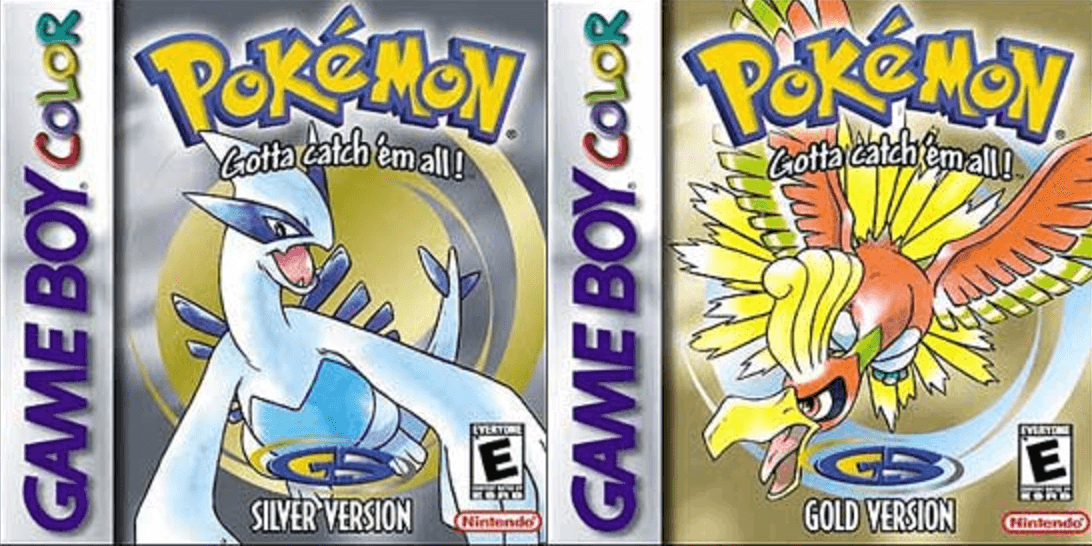 Capas norte-americanas de Pokémon Gold e Silver