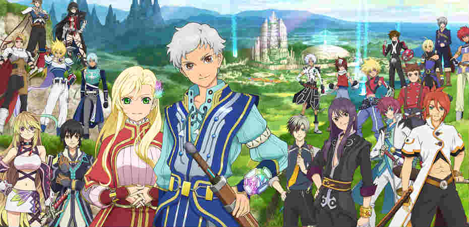 Ilustração de personagens de Tales of the Rays