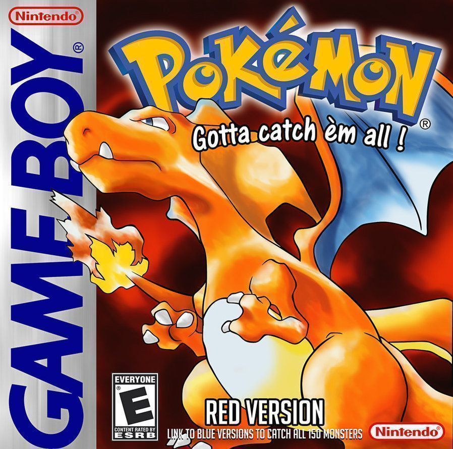 Ilustração da capa norte-americana de Pokémon Red