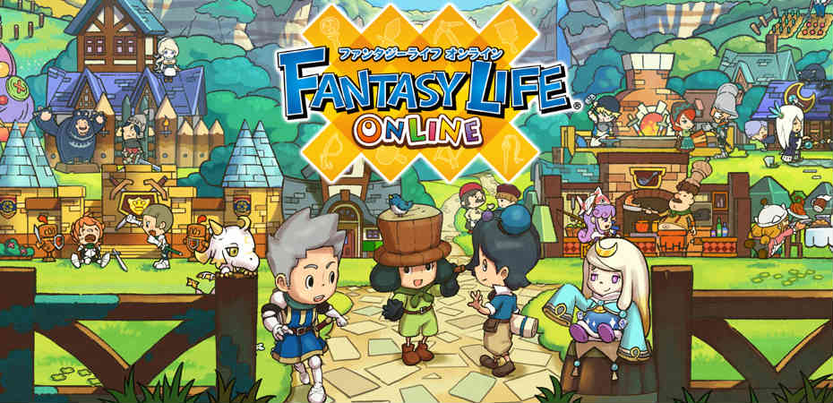 Artwork e logo de Fantasy Life Online