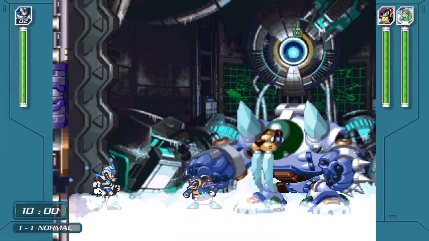 X-Challenge em Mega Man X Legacy Collection 1