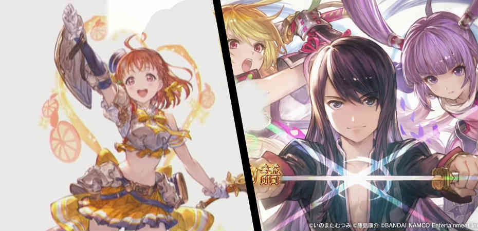 Crossover de Granblue Fantasy com Love Live! Sunshine!! e Tales of Asteria