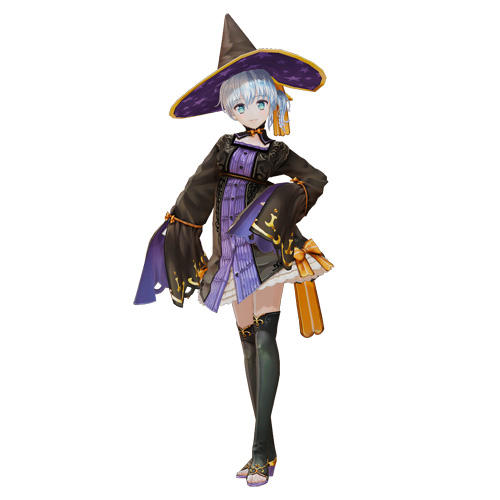 Protagonista de Nelke & the Legendary Alchemists com roupas da personagem Wilbell