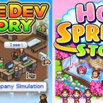 Artwork de Game Dev Story e Hot Springs Story