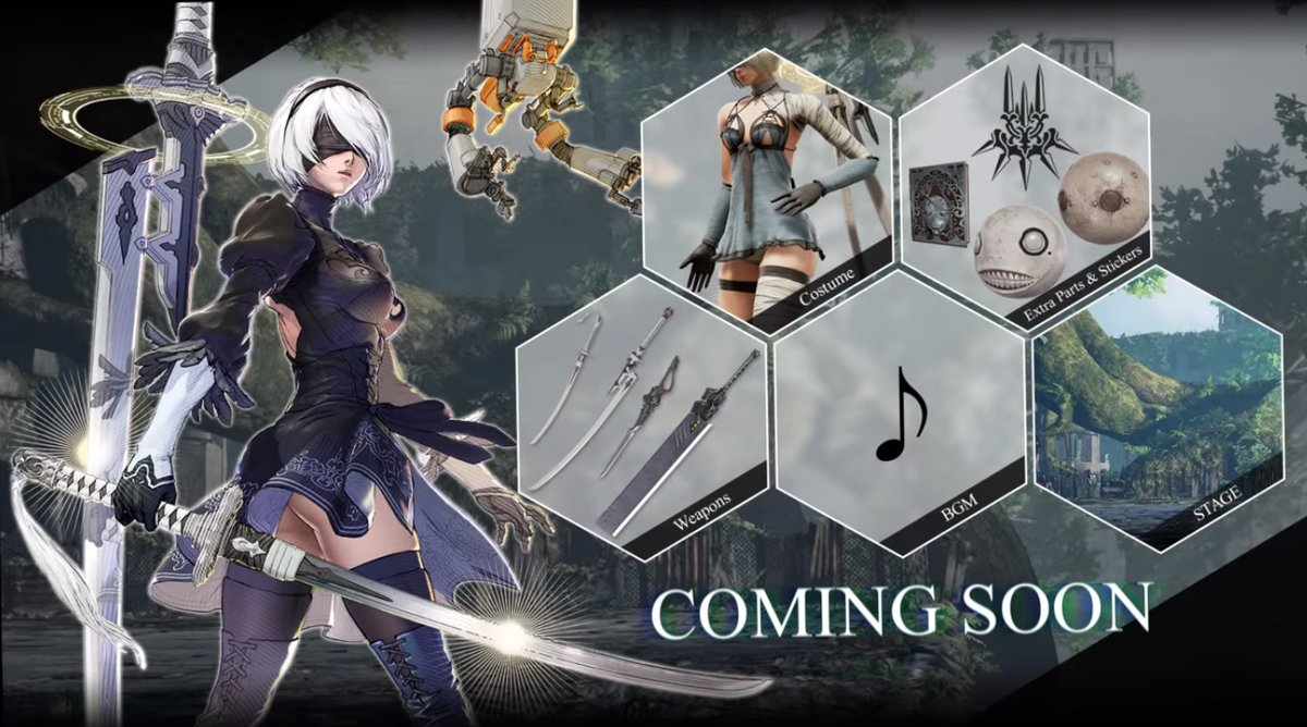 2B e conteúdo adicional em Soulcalibur VI