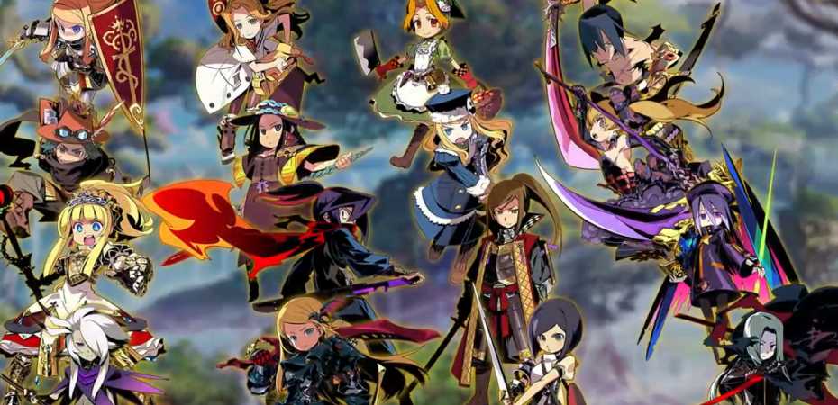 Arte de classes de Etrian Odyssey Nexus