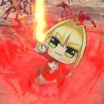 Nero com visual "Punipuni" em Fate/Extella Link