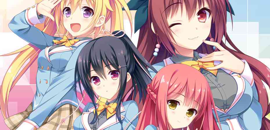 Artwork de menu da visual novel Karigurashi Renai