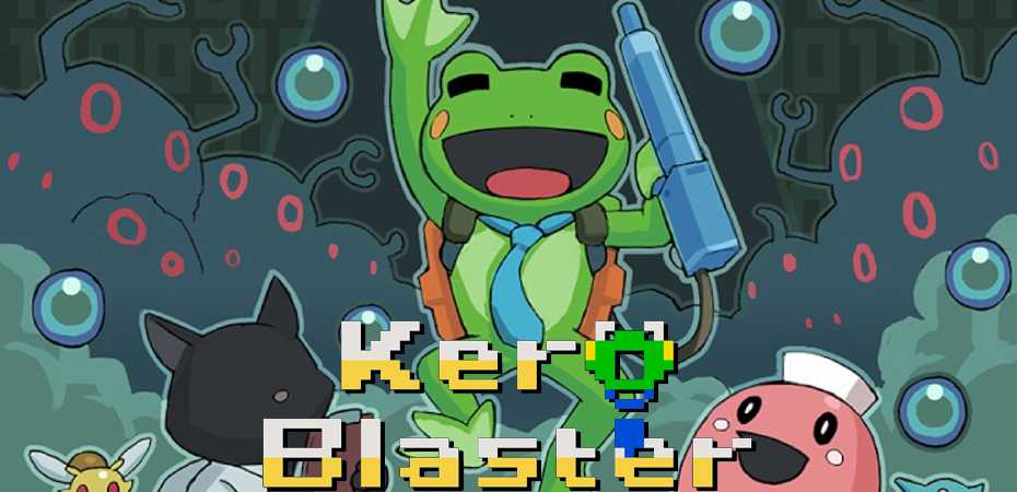 Artwork e logo de Kero Blaster