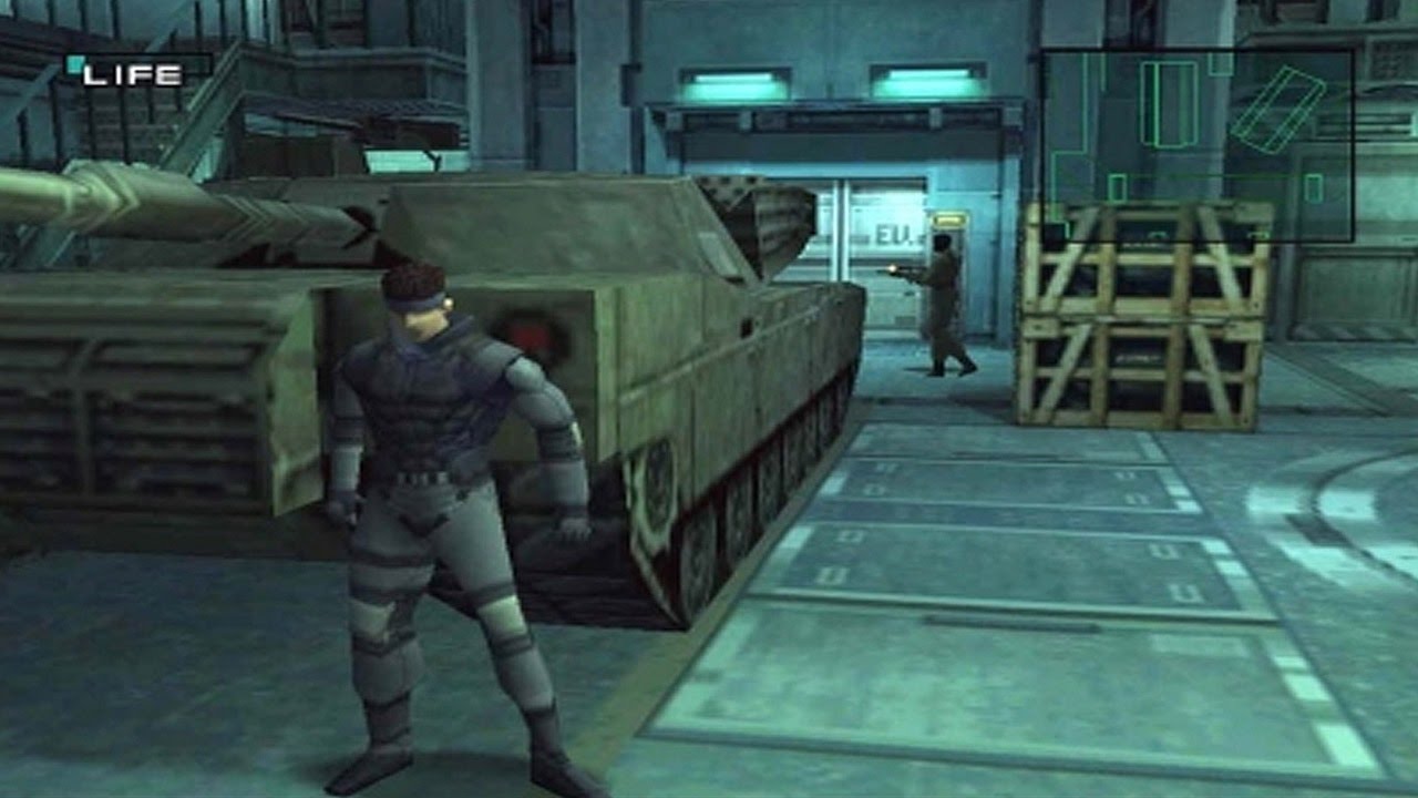 Screenshot de Metal Gear Solid, um dos títulos incluídos no PlayStation Classic