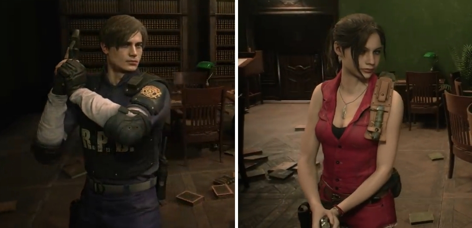 Screenshot do remake de Resident Evil 2