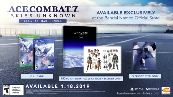 Edição especial "Aces At War Bundle" de Ace Combat 7: Skies Unknown.