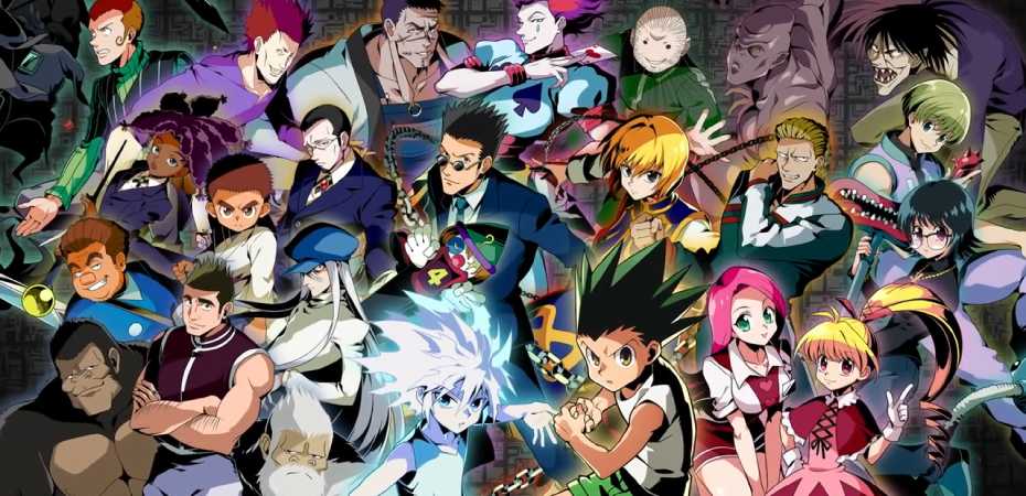 Arte de personagens de Hunter x Hunter Greed Adventure