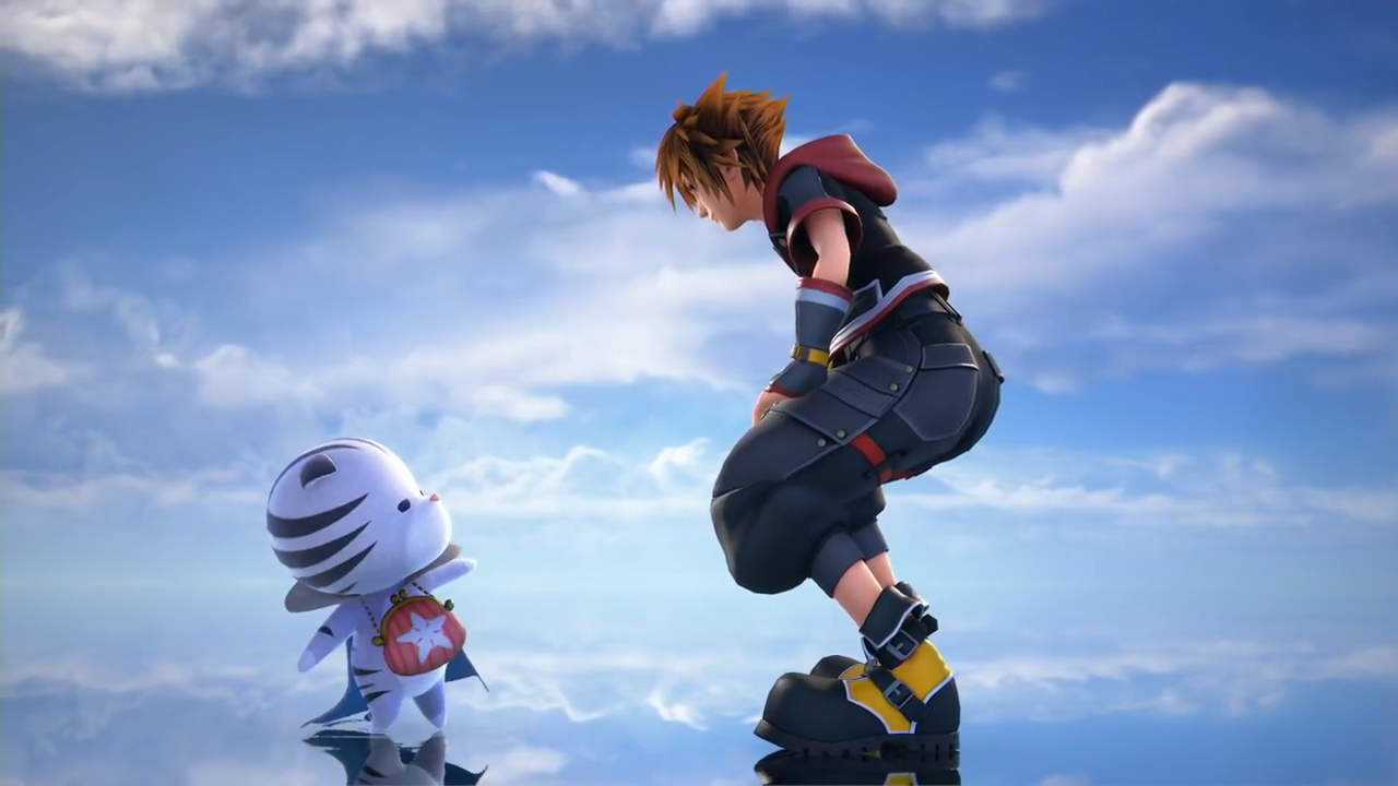 Chirithy e Sora em trailer de Kingdom Hearts III