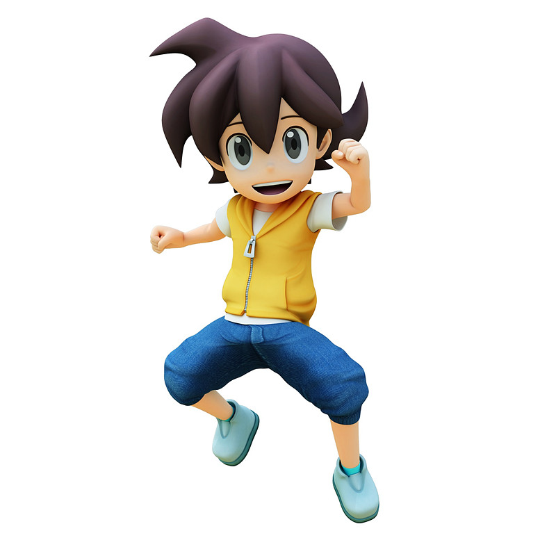 Modelo 3D de Hiroto do jogo Ninja Box