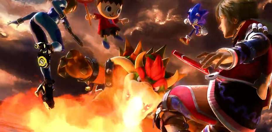 Screenshot de trailer e possível abertura de Super Smash Bros. Ultimate