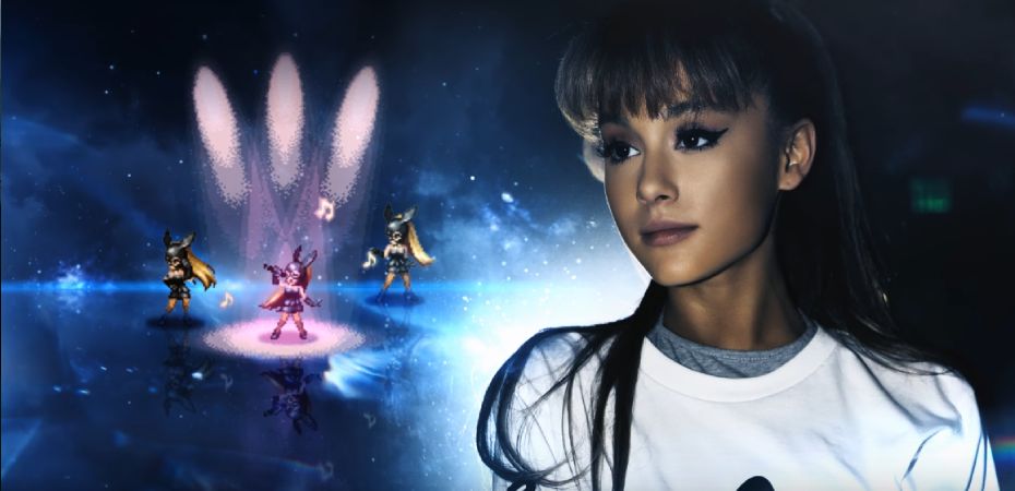 Square Enix lança clipe musical para celebrar a colaboração entre a cantora Ariana Grande e <em data-eio=