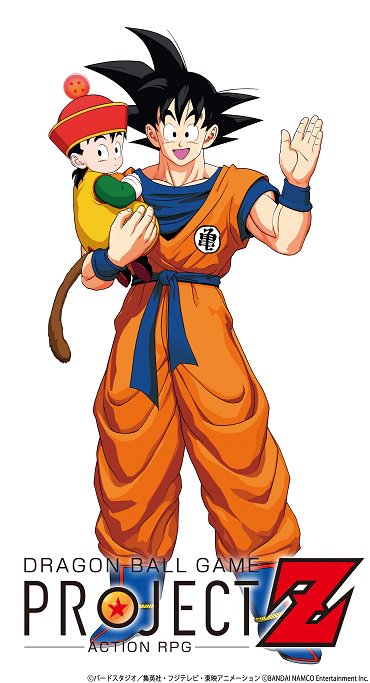 Modelos 3D de Gohan e Goku para o jogo Dragon Ball Project Z