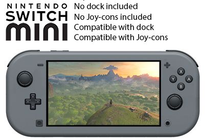Imagem imaginando um Nintendo Switch Mini