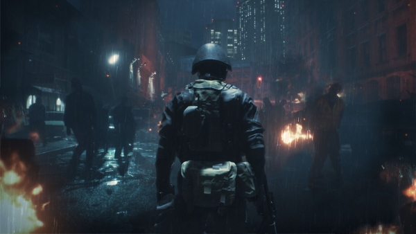 Imagem de HUNK no modo "The 4th Survivor" de Resident Evil 2