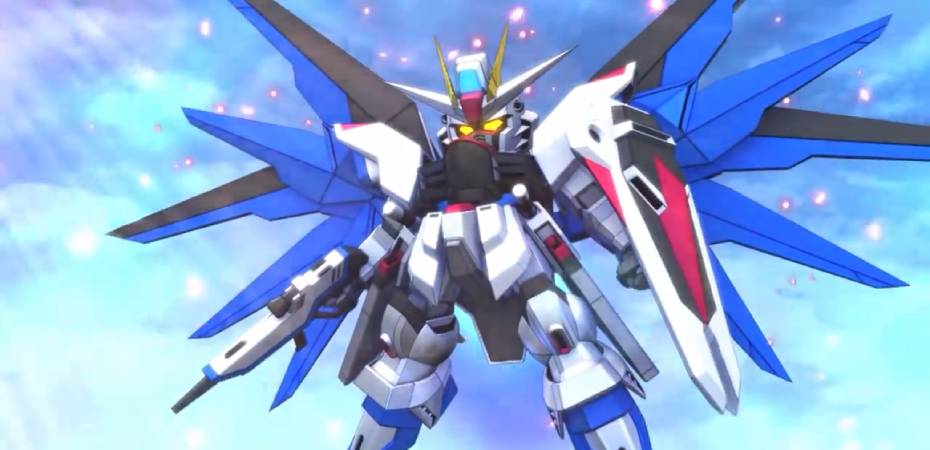 Screengrab do trailer de SD Gundam G Generation Cross Rays