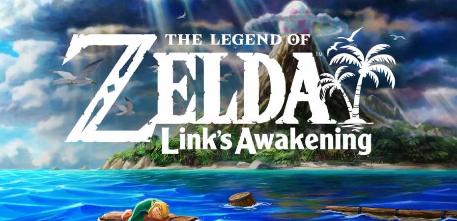 Arte e logotipo do remake de The Legend of Zelda: Link's Awakening