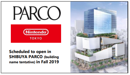 Primeira loja física oficial da Nintendo, "Nintendo Tokyo" no futuro edifício "Shibuya Parco"