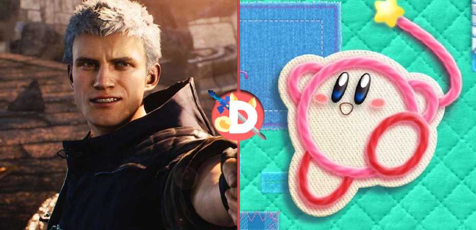Imagem de Devil May Cry 5 e Kirby's Extra Epic Yarn