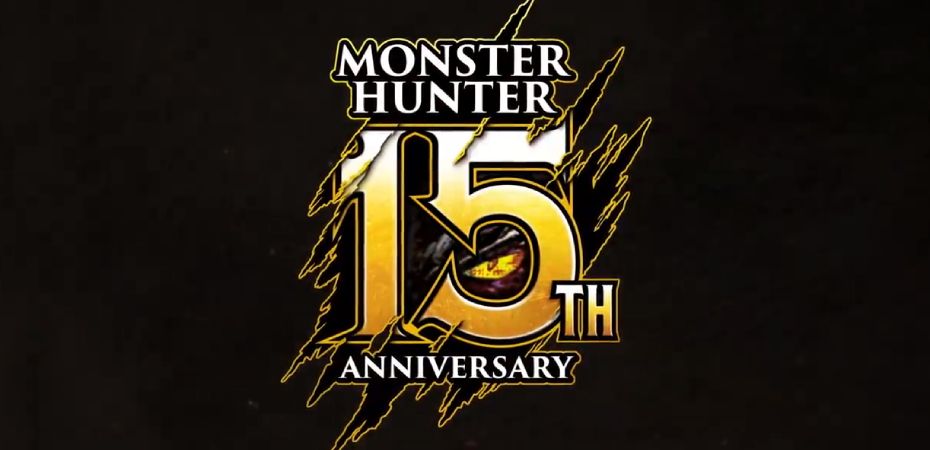 Logo comemorativo de 15 anos de Monster Hunter