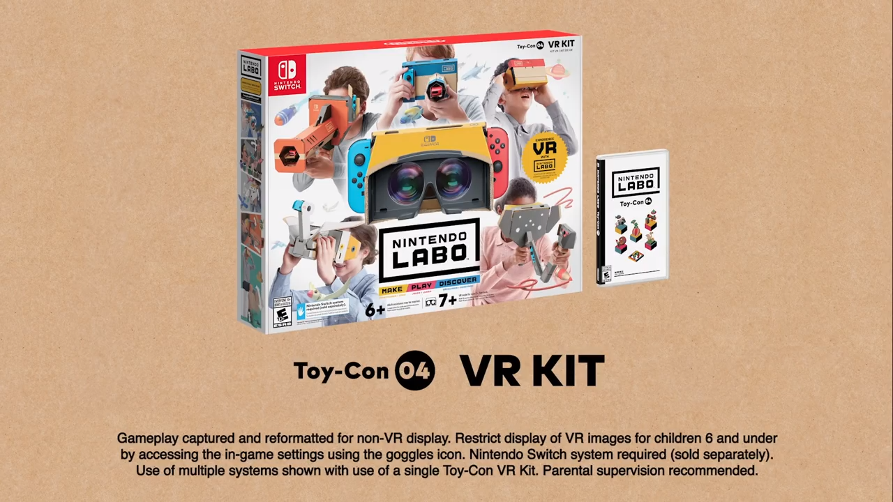 Caixa do Nintendo Labo Toy-Con 04: VR Kit