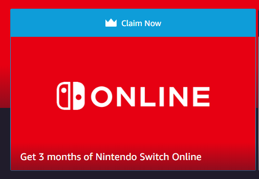 Captura de tela do site da Twitch oferecendo inscrição no Nintendo Switch Online