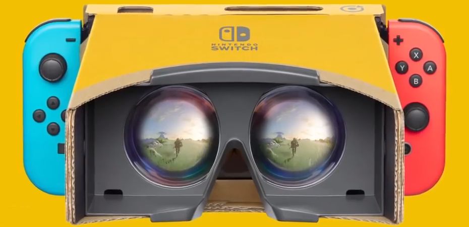 Imagem promocional do Nintendo Labo Toy-Con VR Kit para The Legend of Zelda: Breath of the Wild