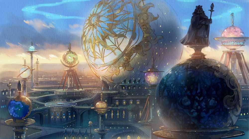 Arte conceitual do filme baseado em Ni no Kuni