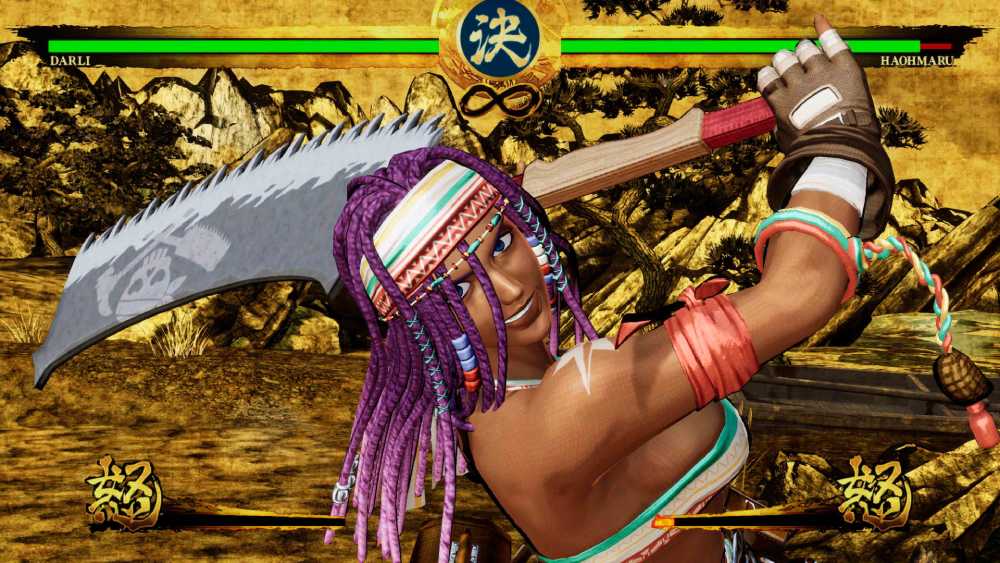 Screenshot de Darli Dagger em Samurai Shodown