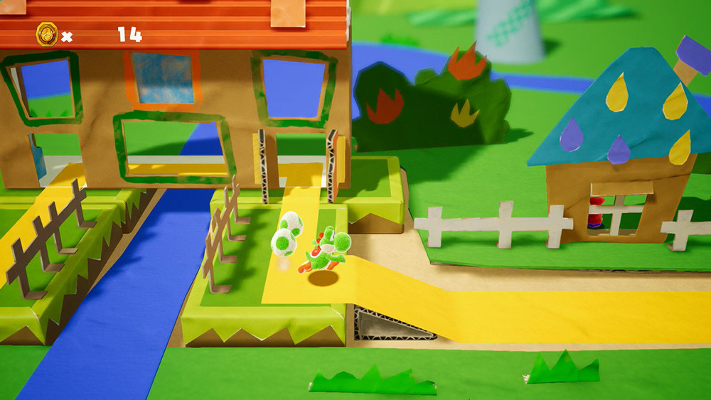 Screenshot de Yoshi's Crafted World