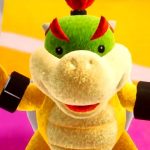 Screenshot de Bowser Jr. em Yoshi's Crafted World